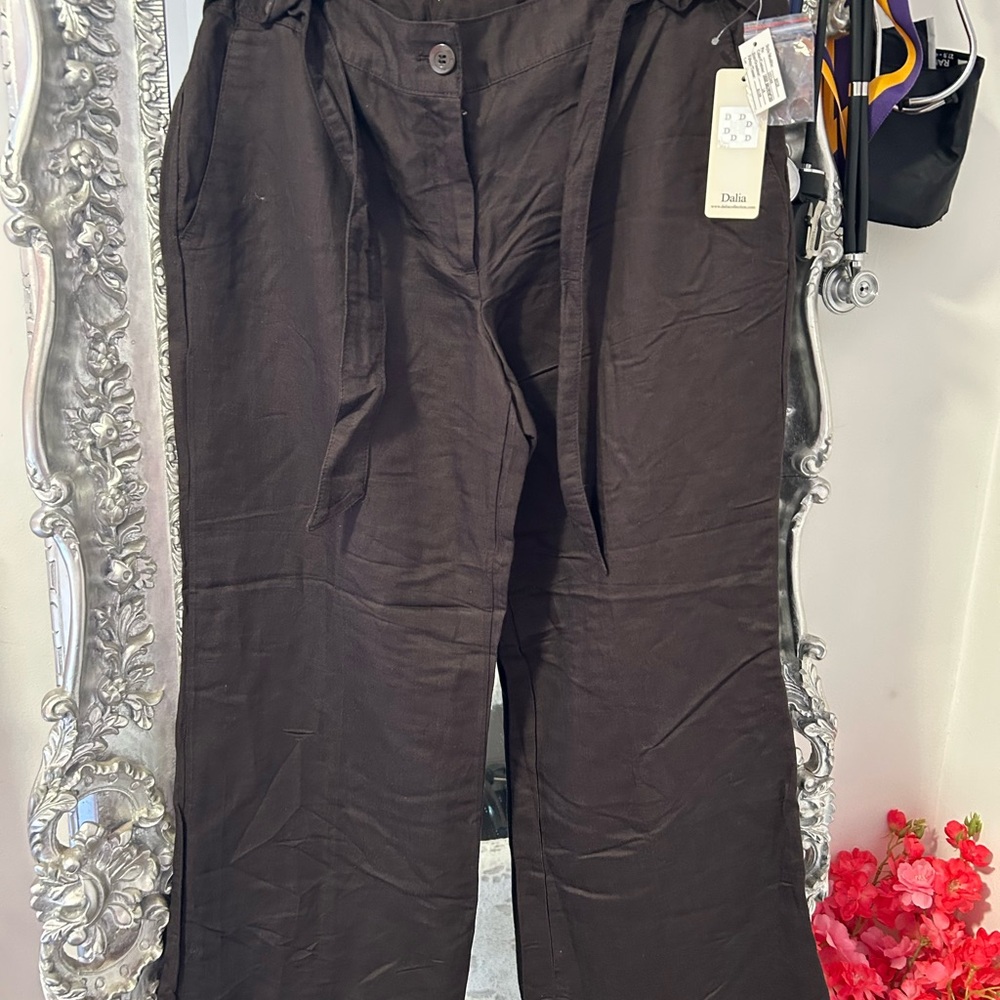 Dalia Women's Wide Leg Black Pants